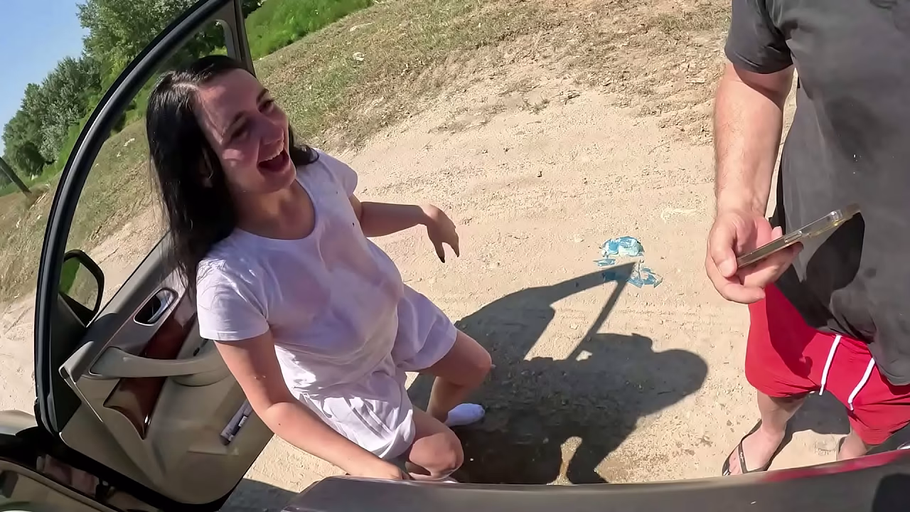 Pissing through the window and mouth piss on the road