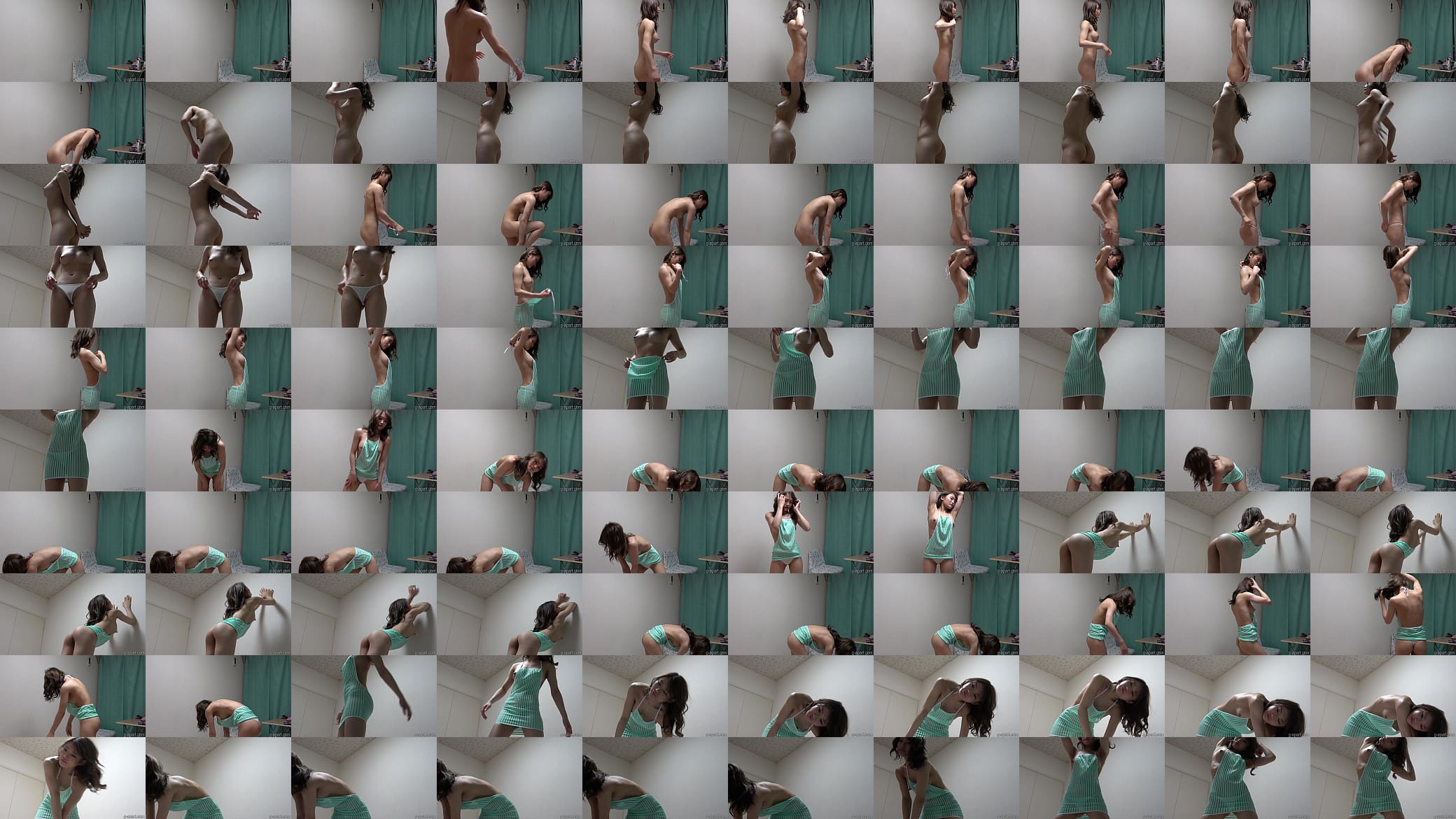Naked slender girl wears revealing clothes 预览图