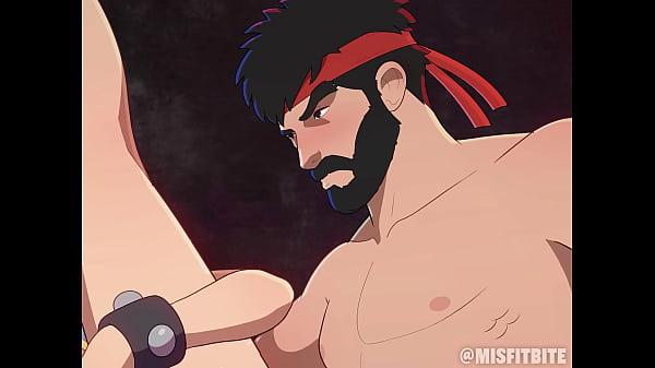 Misfitbite -  A Warrior's Heart - Chun-Li and Ryu Hentai 2D Anime Animation