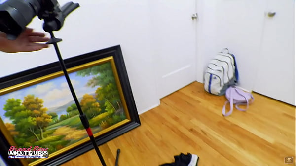 Skinny Nerdy Raven Finger Fucks Her Pussy And D...