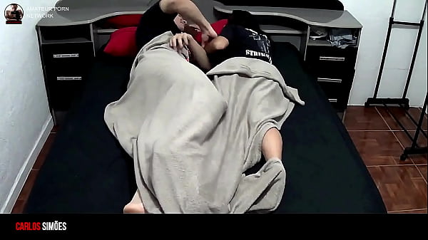 Sexy brunette with a big butt and a friend.