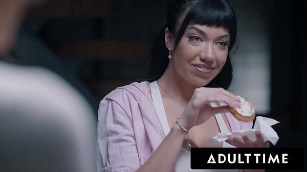 ADULT TIME - Sex Addict Kenna James Soaks Strangers With SQUIRTING ORGASM! HARD ROUGH THREESOME!