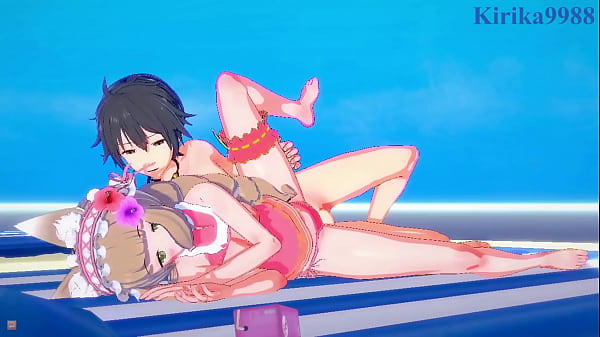 Maho and Karin and Yuuki intense sex. - Princess Connect! Re:Dive Hentai