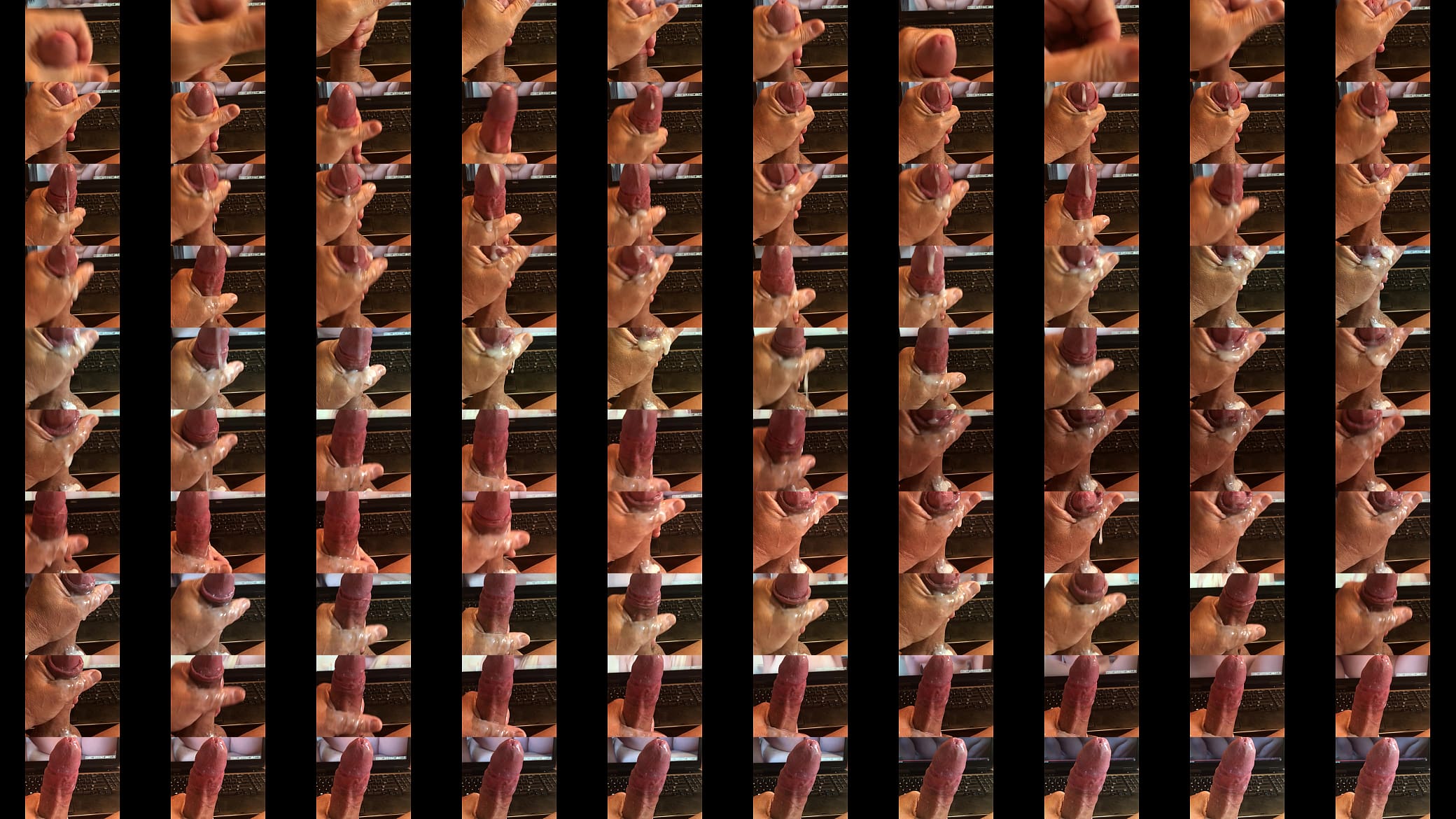 Jerking and Cumming to porn 预览图