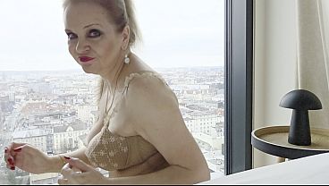 Toy Play - Dildo on the Window - Blowjob