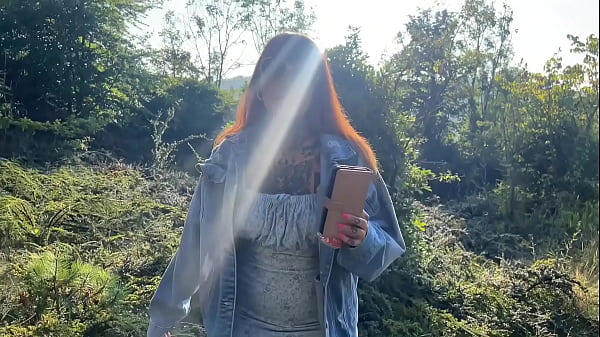 HOME WRECKER TAKES A WALK IN THE WOODS AND GETS HARD FUCK WITH HUGE CUMSHOT ON TITS!