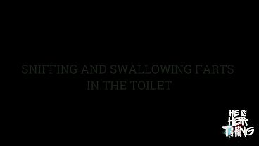 Toilet Fart Domination: Mistress Makes Her Slave to Lick Her Ass, Eat Her Pussy, Sniff and Swallow Her Farts