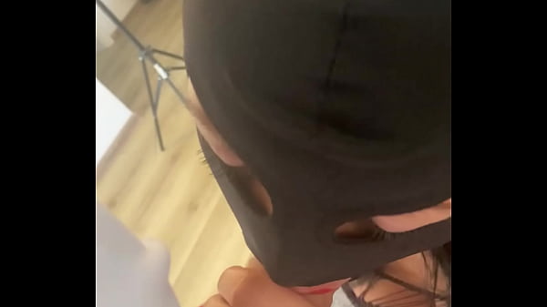 Red Lipstick Blowjob & Hardcore Doggy in Fishnet Lingerie