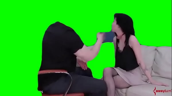 porn in green screen
