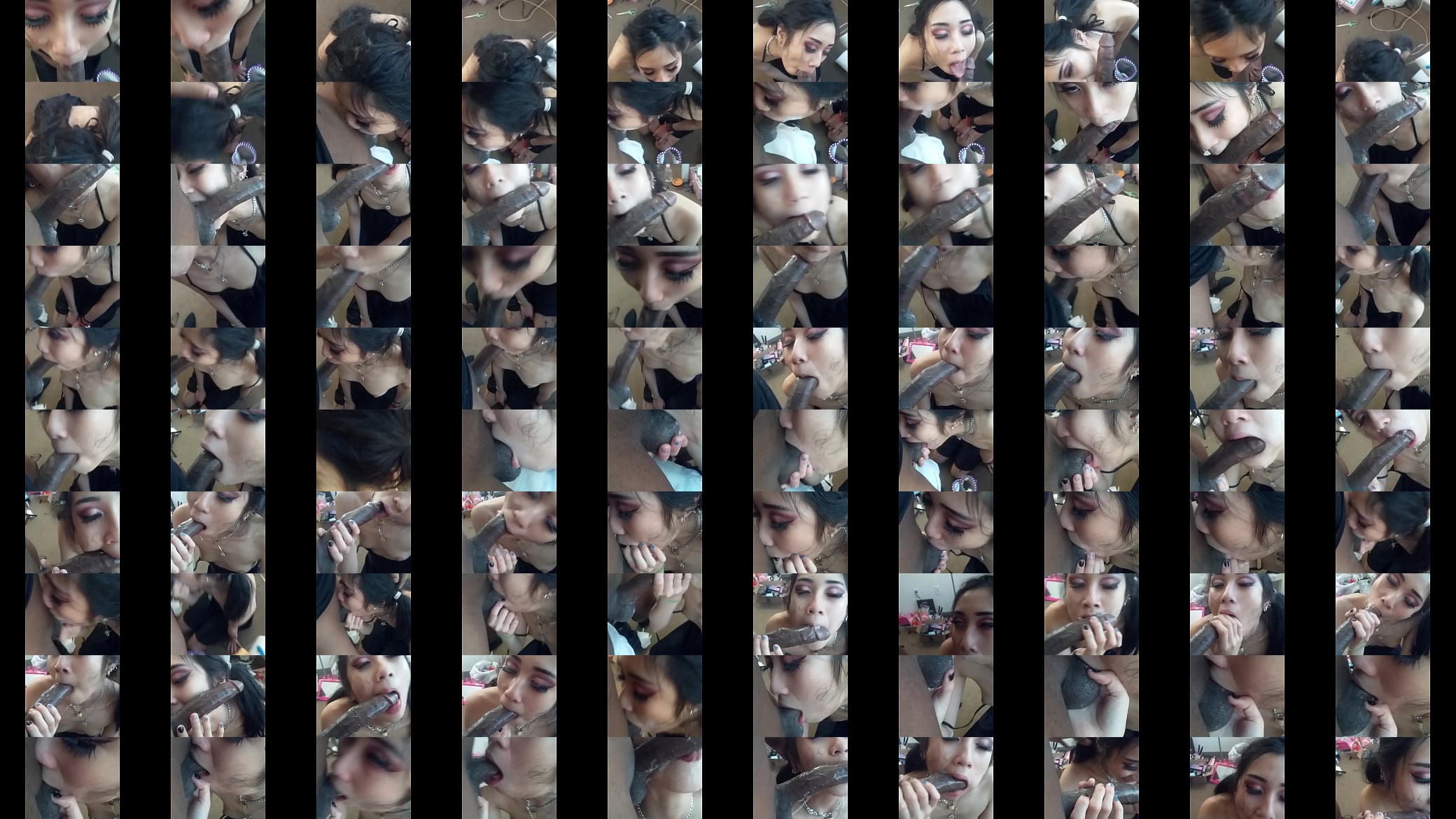 Throat slave Eva Yi inhales black dick 预览图