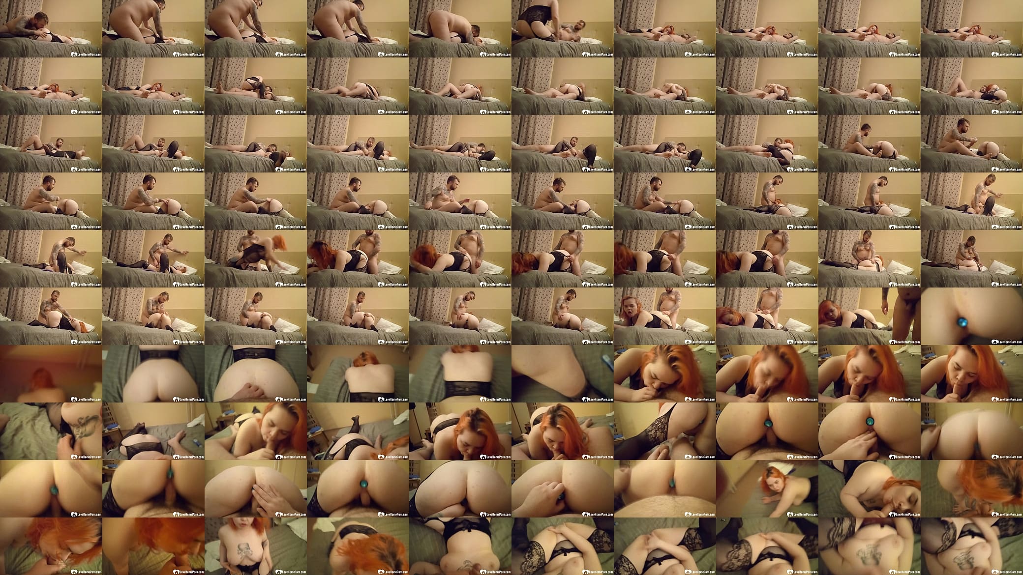 Redhead in stocking takes it from behind 预览图