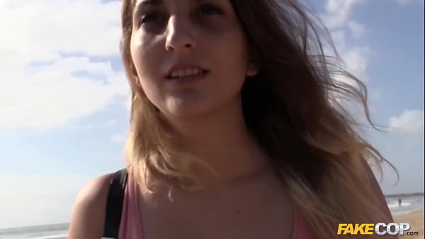 I Found Her on a NUDIST BEACH and Fucked her - Fake Cop