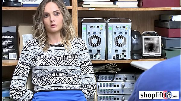 Hot blonde teen tied by cop because she tried to escape