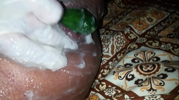 Download Video - 13 inches big monster cucumber blow my hole