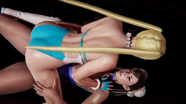 Futa Street Fighter - R Mika gets creampied by Chun Li - 3D Porn