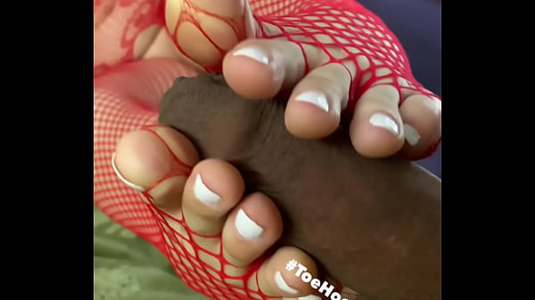 Red Hot Fishnet Footjob $FREE$