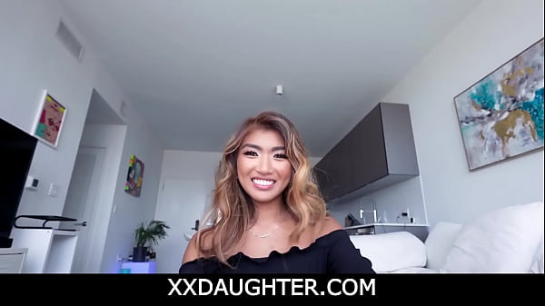 Stepdaughter Clara Trinity Fucks Stepdad While Mom's In The Shower