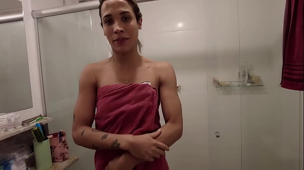 Tall and slender ts beauty Cassia Fernandez assfucked pov style
