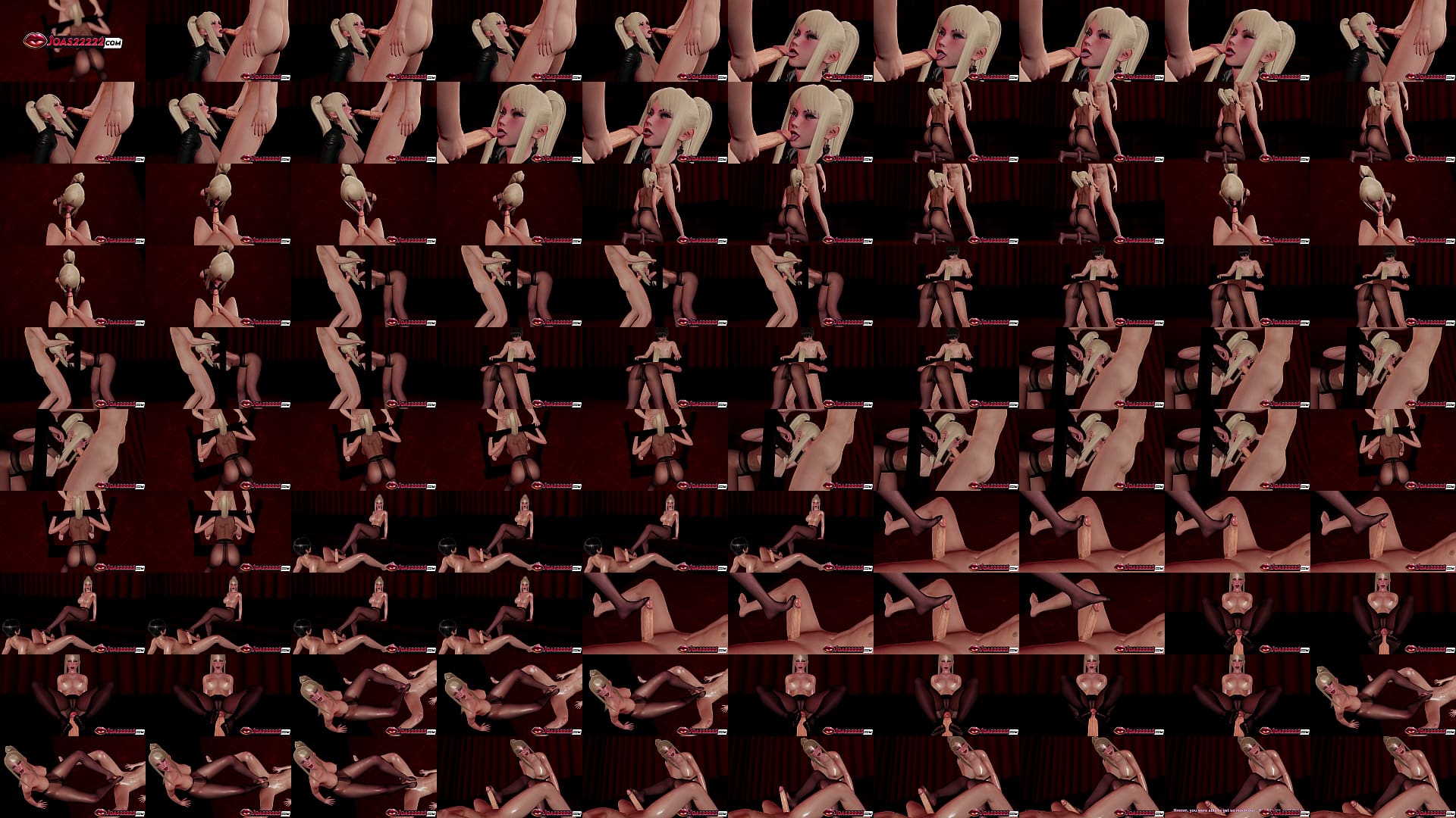 Hot Blonde Melina with Big Tits in Rule34 Animation - Frenulum Licking Fetish, Bondage Standing Blowjob Mouth Fuck, Pantyhose Footjob Ending with Cumshot 预览图