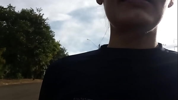 MILF sucking young man's dick in the middle of the street in public (Complete on RED and Sheer)