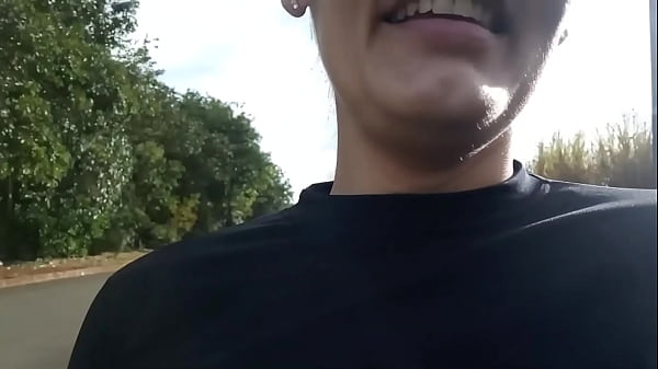 MILF sucking young man's dick in the middle of the street in public (Complete on RED and Sheer)