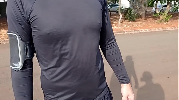 MILF sucking young man's dick in the middle of the street in public (Complete on RED and Sheer)