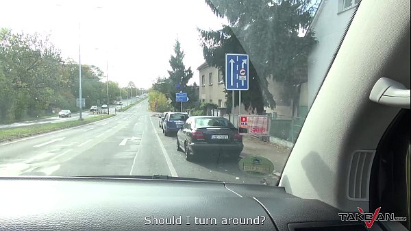 Takevan Orgasm of tight young blondies pussy caught by lost strangers