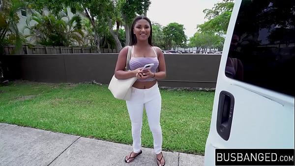 Picked up Latina fucks in a parked van beneath the highway