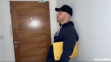 Hot brunette inserting a dildo into her little ass.