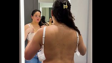  Try On Haul   Thick Big Titty Latina On Dressing Room Cam