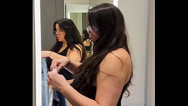 Try On Haul - Thick Big Titty Latina on Dressing Room Cam