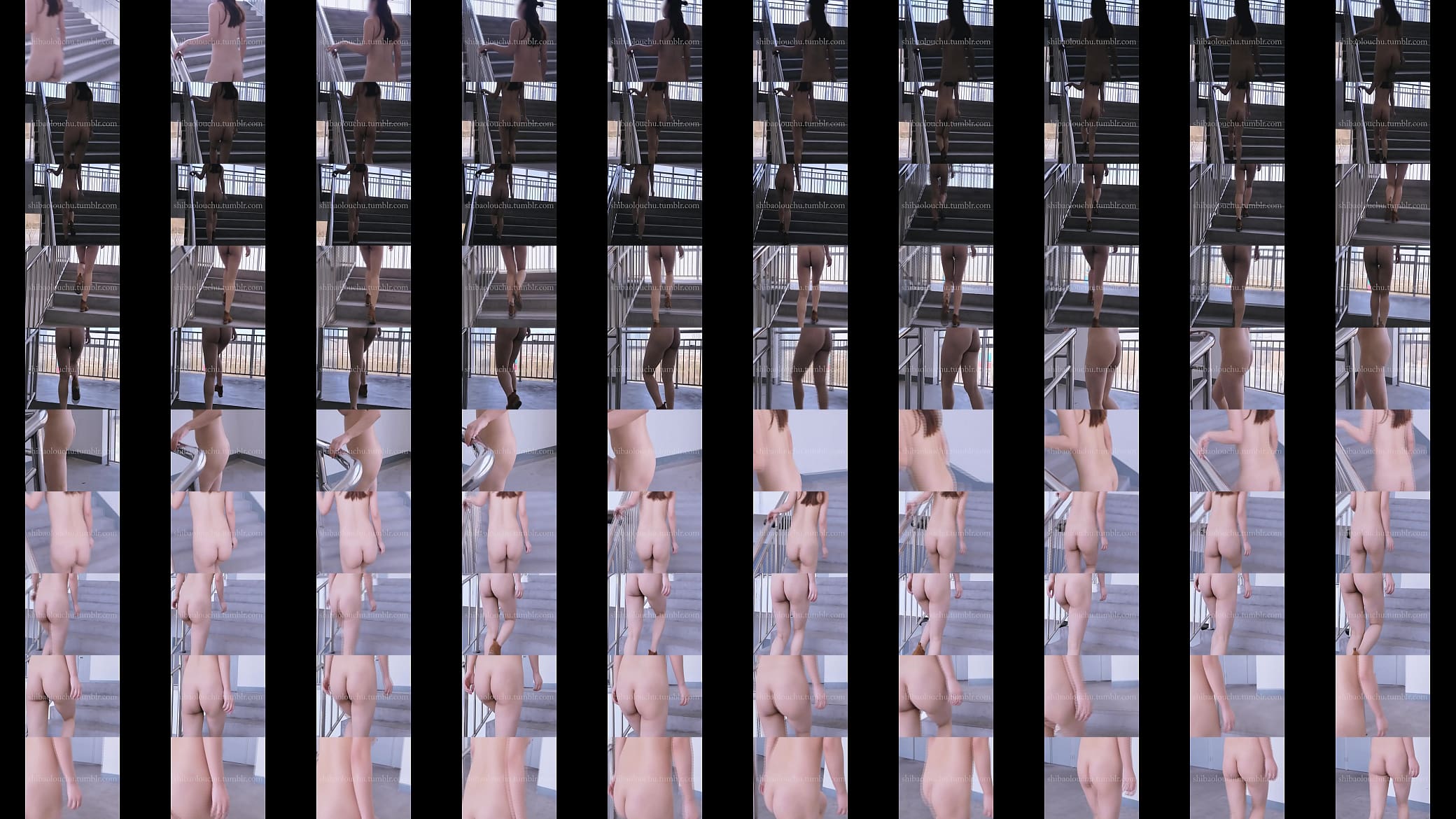 Chinese naked angel climbed the stairs 预览图