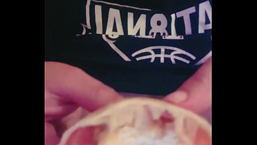 Look at my Tata's while I stuff my mouth