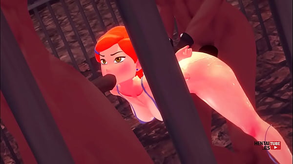 Ben Hentai - Gwen fucked and blowjob in a threesome