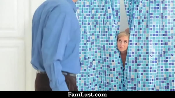 Download Video - Stepmom in Shower Thought it Was Her Husband's Dick Until She Finds Out Stepson is Behind The Curtains - Famlust