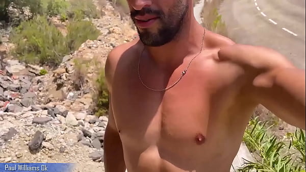 Download Video - Risky public nudity at daylight on a freeway