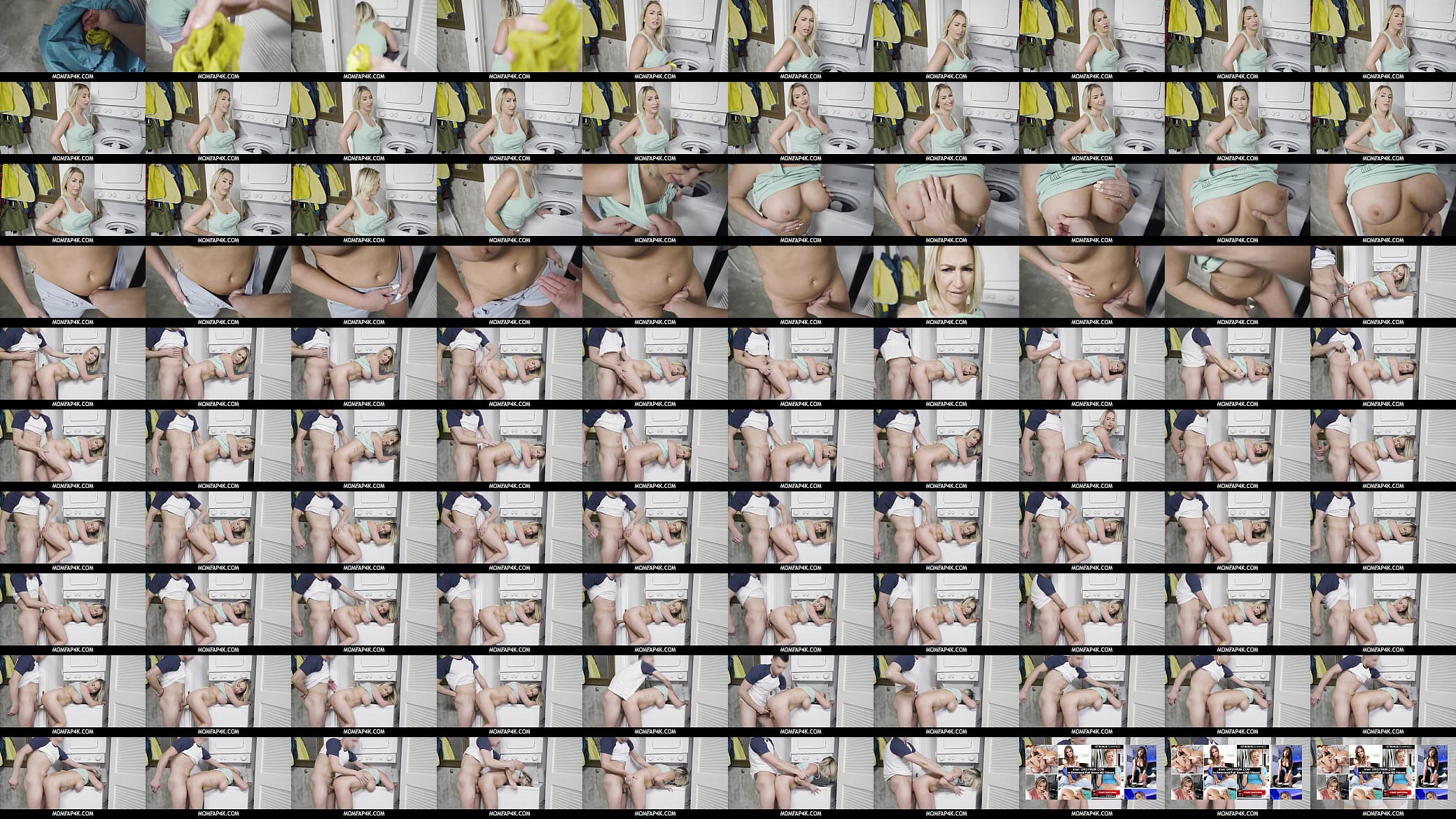 MomFap4K - Big Tits Blonde MILF Stepmom Quinn Waters Family Sex With stepson During Laundry POV 预览图