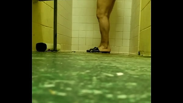 Straight married guy spied while showering