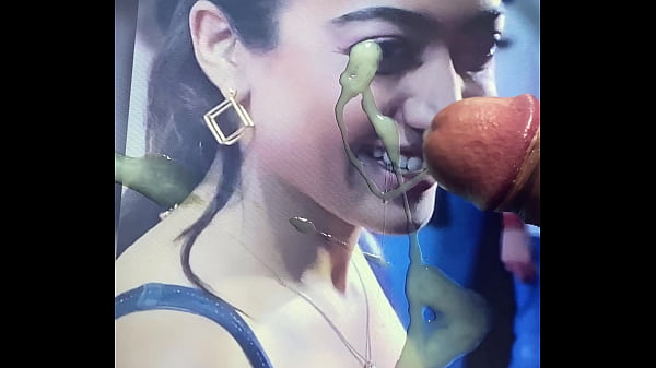 Hot and sexy Rashmika Mandanna gets cum tribute...