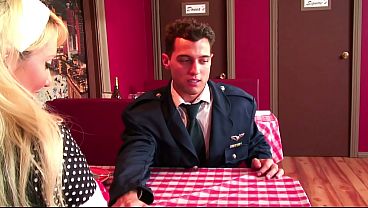 Blonde Babe Sucks Hard Cock