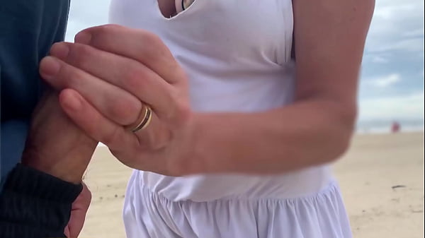 Busty stranger milf made me cum in front of everyone!