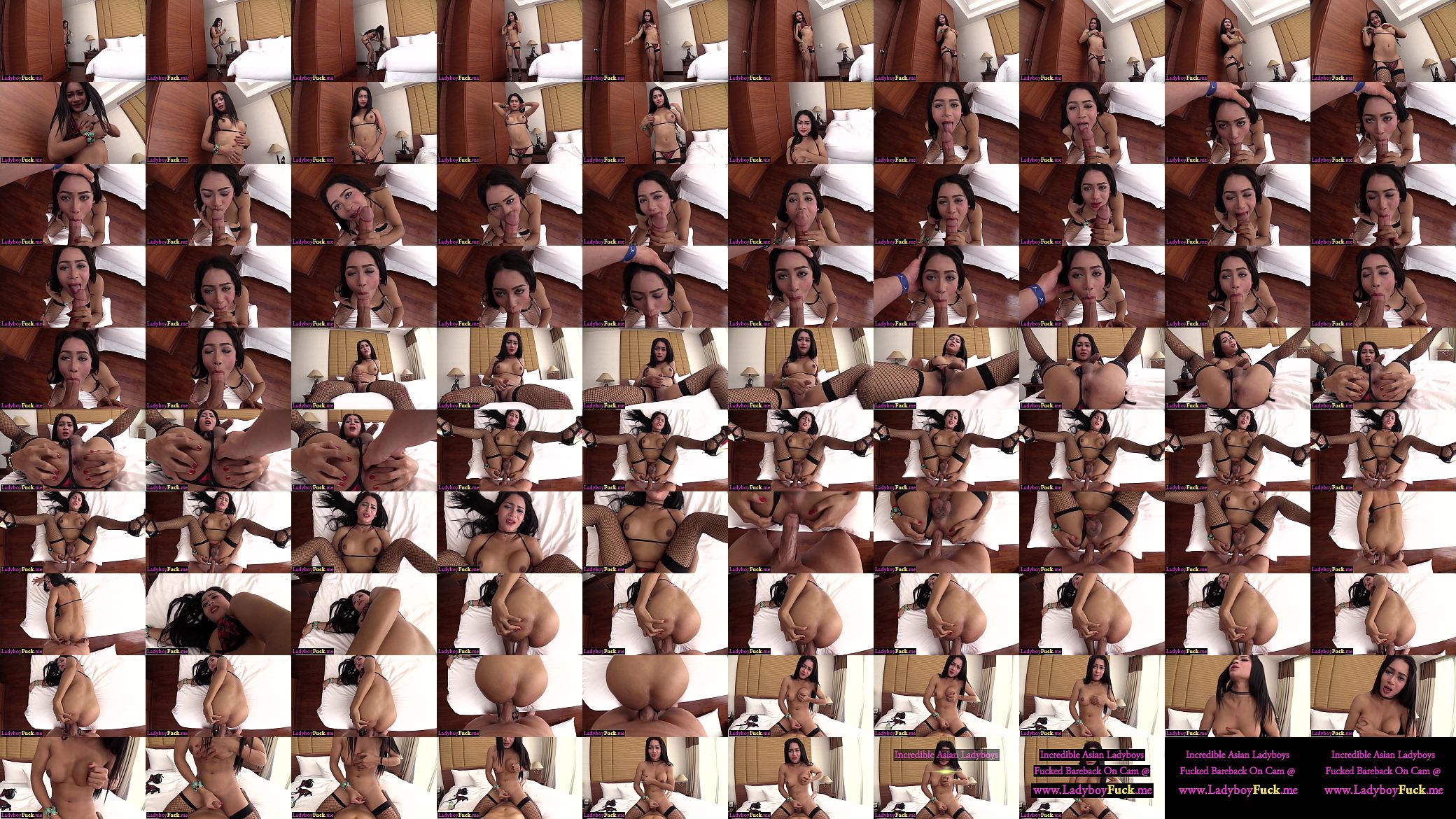 Hot busty Asian shemale in sexy bikini got anal banged 预览图