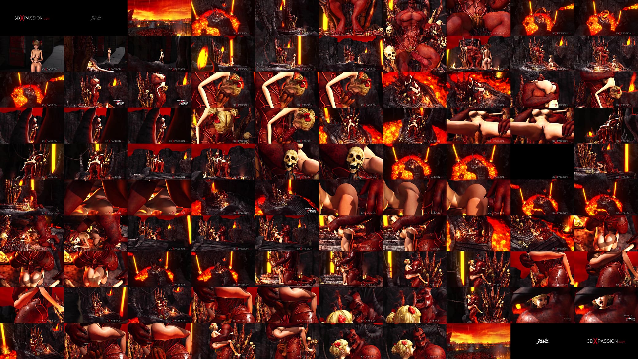 Inferno. Hot sex in hell. Devil fucks hard a young sexy girl 预览图