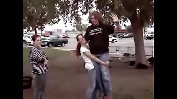 chick lifts big dude