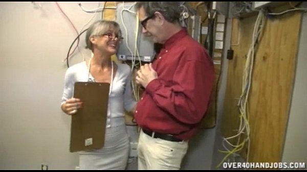 Granny Jerking An Old Man