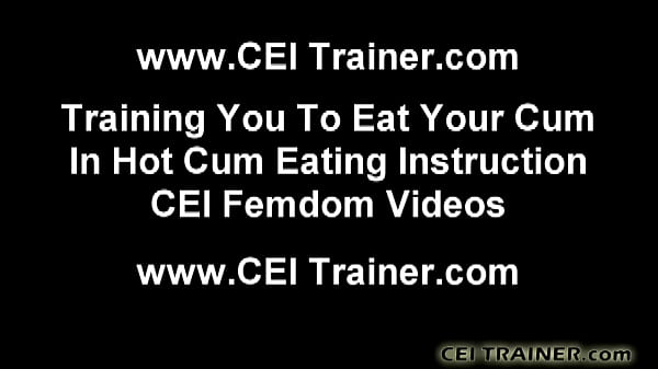 Pour that loaded condom into your mouth CEI