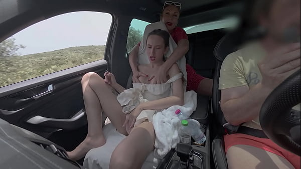 Squirting's and Golden shower on the way to the beach in my Car