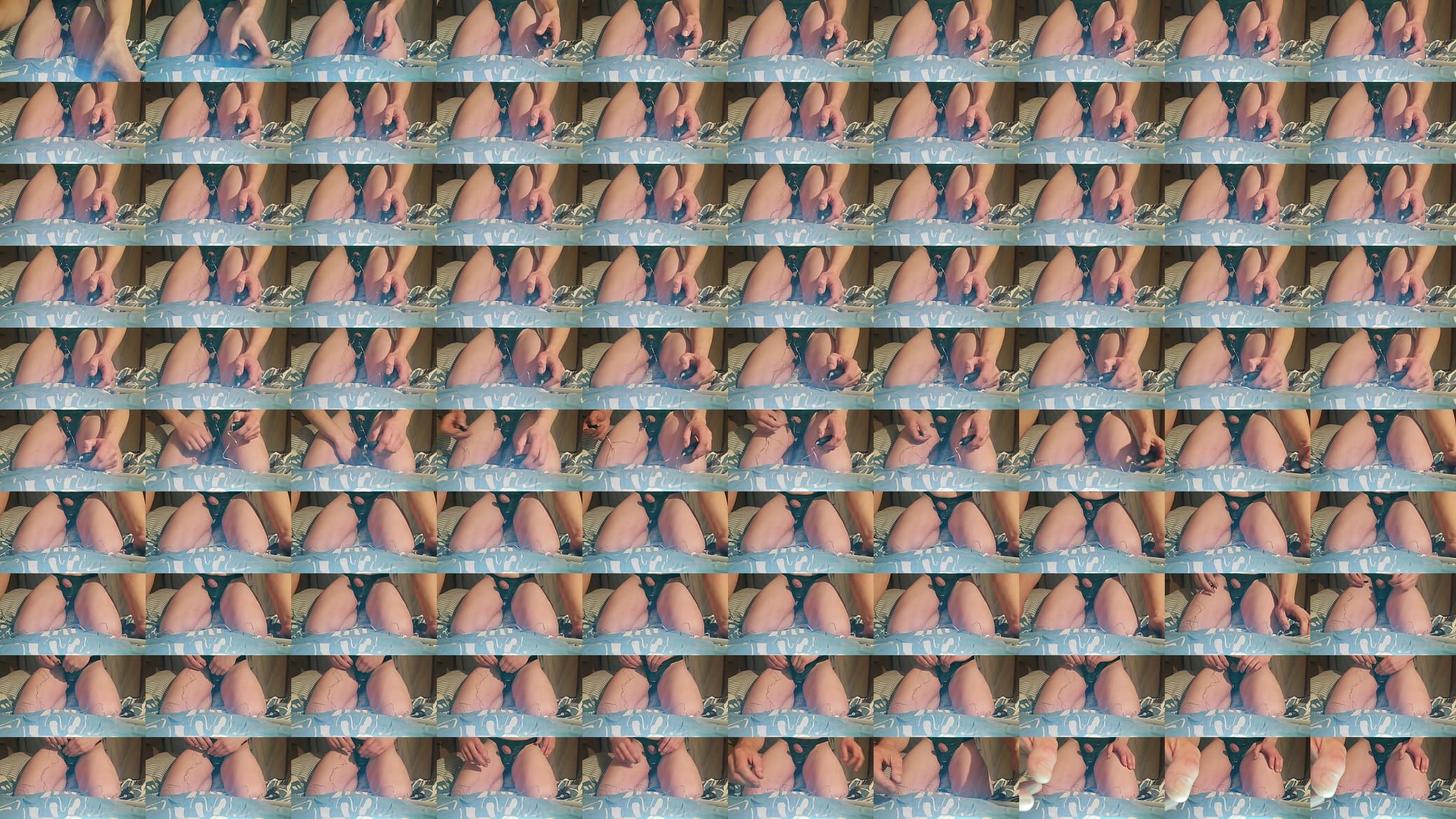 Masturbation  avec mes pince &agrave; t&eacute;tons 预览图