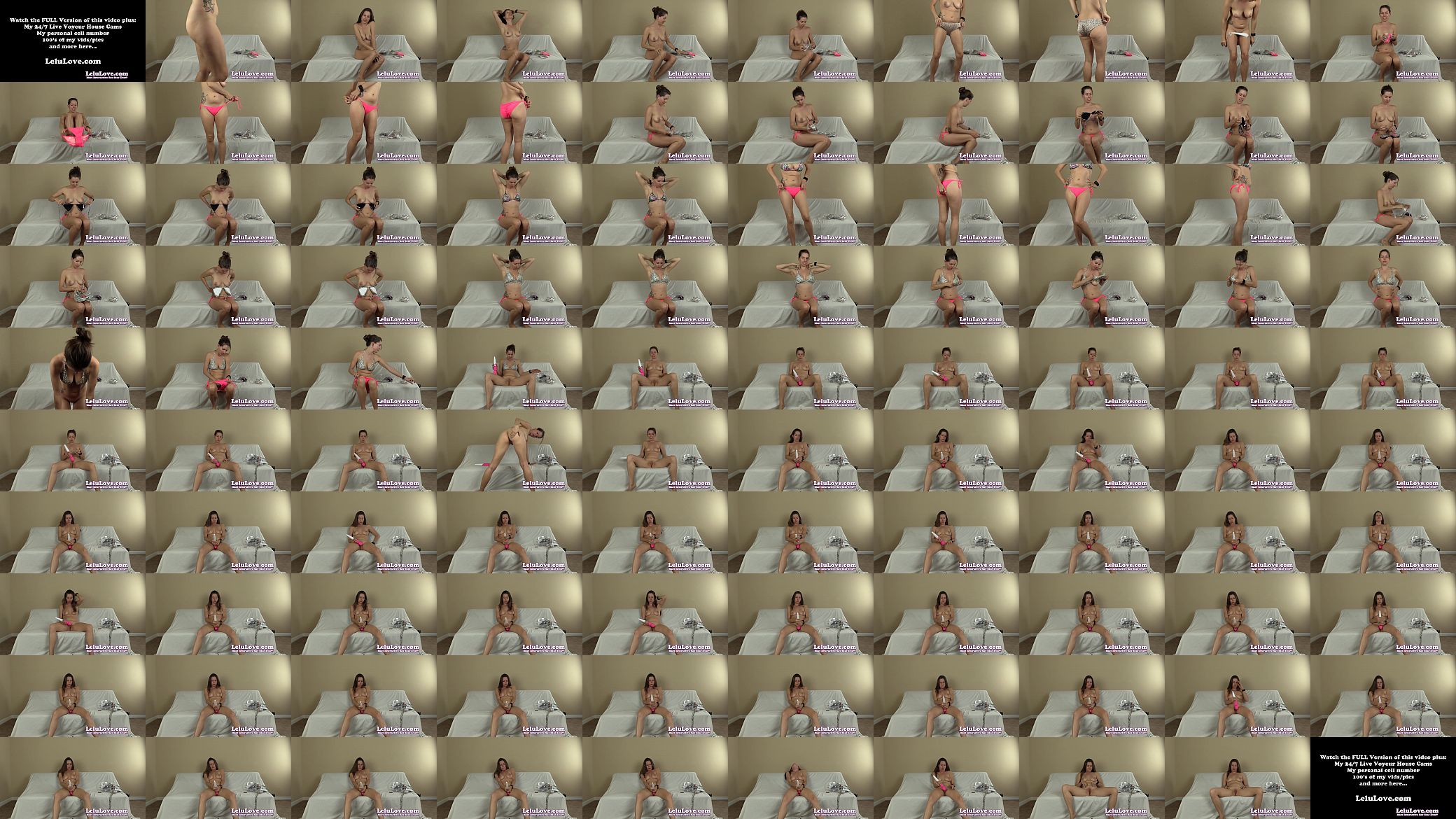 Trying on my new bikinis and masturbating with my vibrator... 预览图