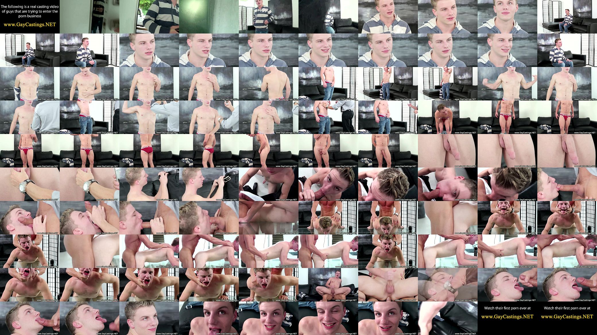 Cute blonde guy does a gaycasting 预览图